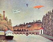 Henri Rousseau Brucke in Sevres china oil painting artist